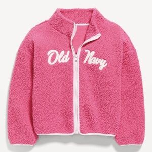 Old Navy Girl’s Sherpa Jacket - Medium 8